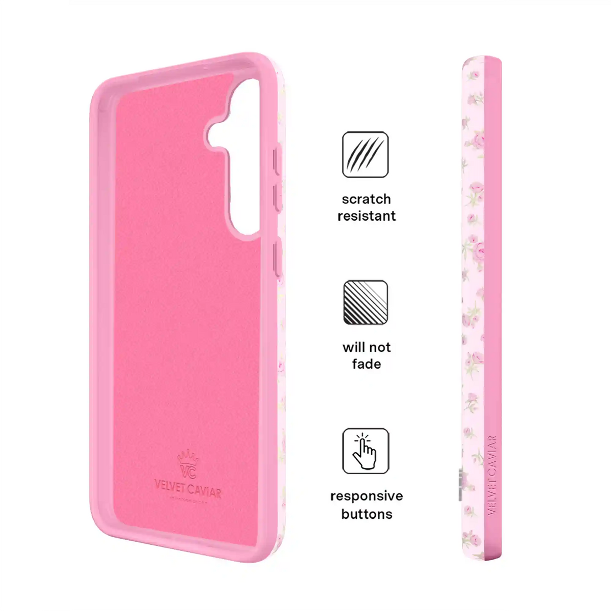 Dainty Pink Floral Samsung Case