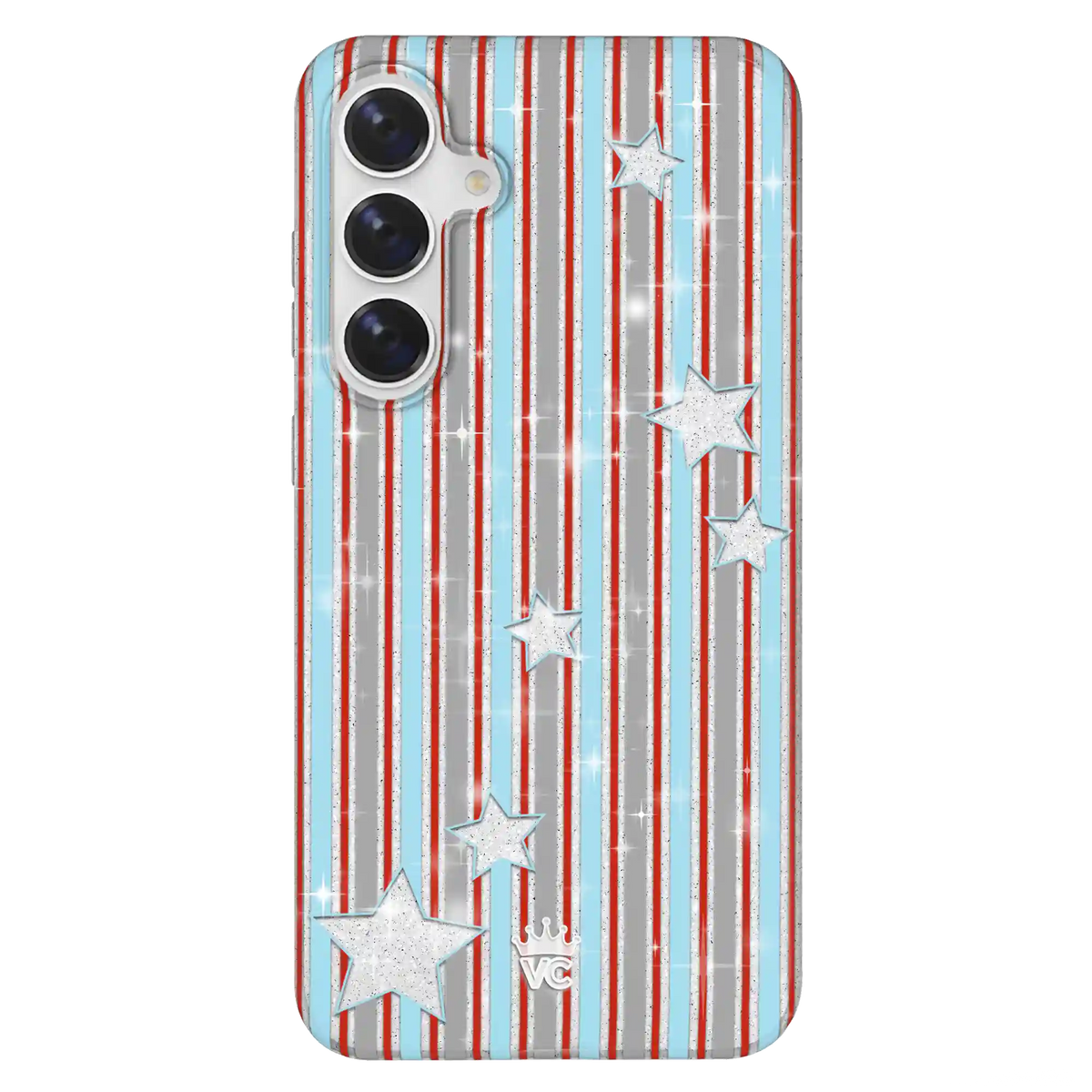 Stars & Stripes Glitter Samsung Case