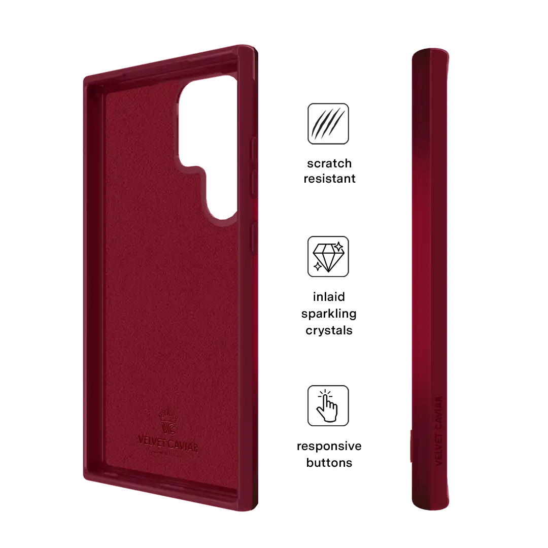 Black Cherry Crystal Samsung Case