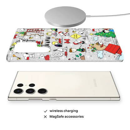 Snoopy Christmas Glitter Samsung Case