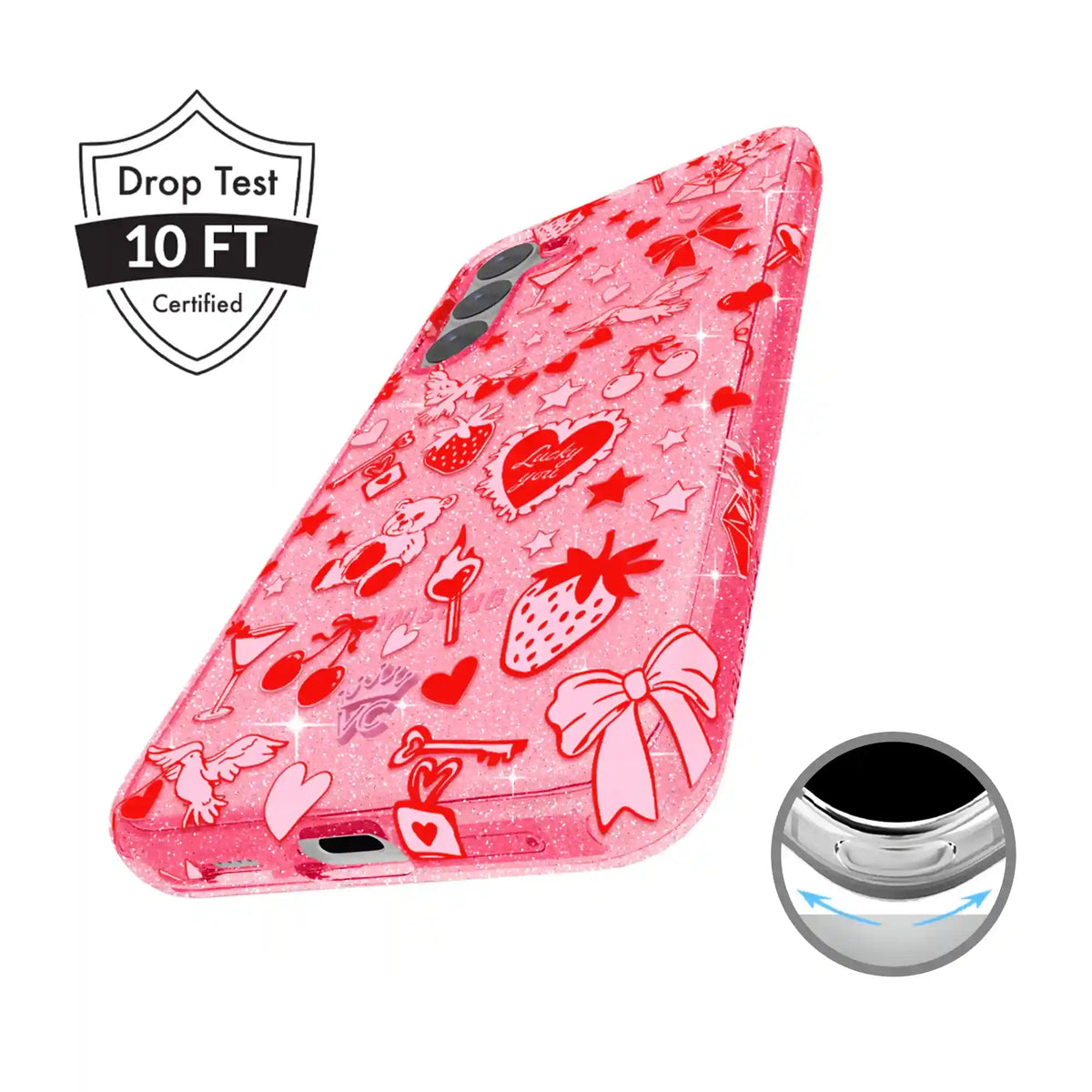 Be Mine Glitter Samsung Case