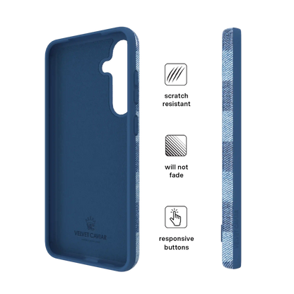 Denim Vibe Checkered Samsung Case