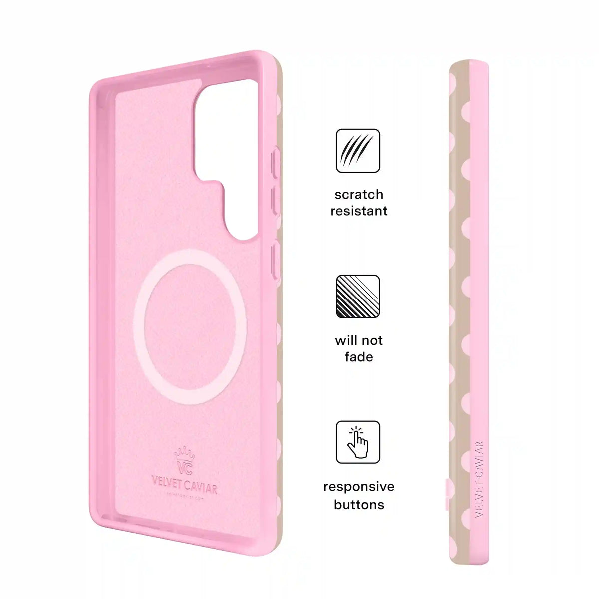 Brown Sugar Polka Dot Samsung Case