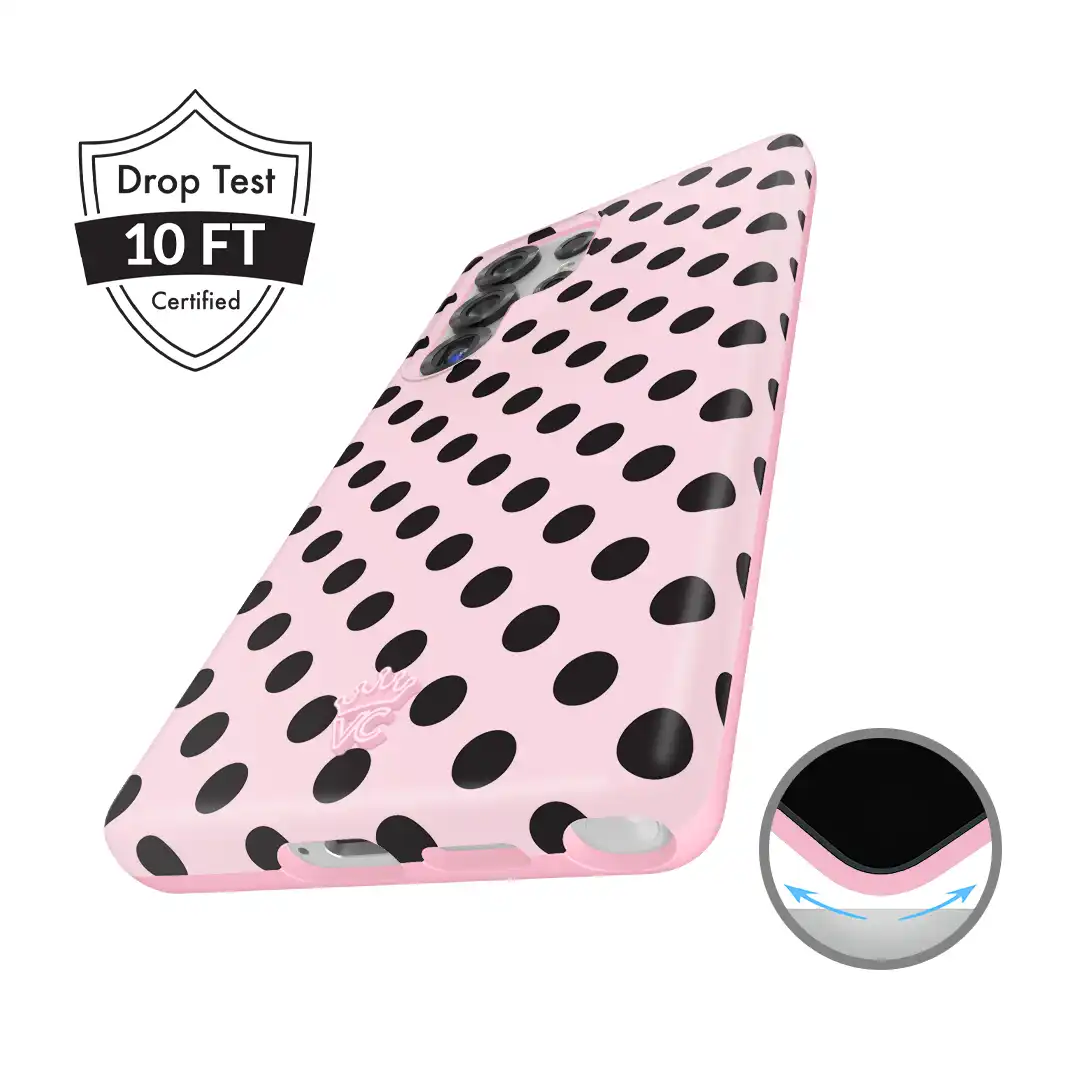Princess Pink Polka Dot Samsung Case