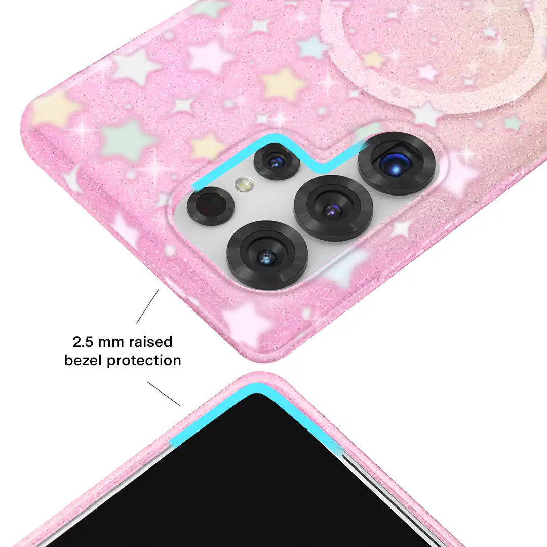 Falling Star Glitter Samsung Case