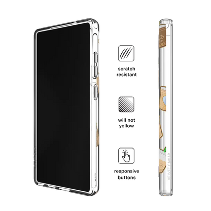 Coffee First Clear Samsung Galaxy Case
