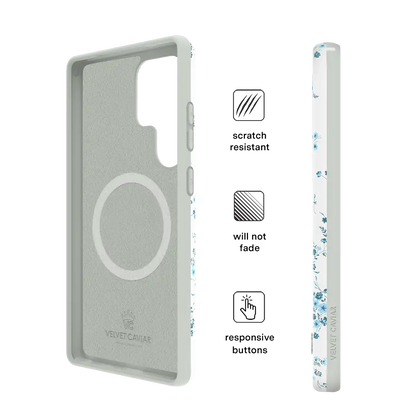 French Blue Floral Samsung Case