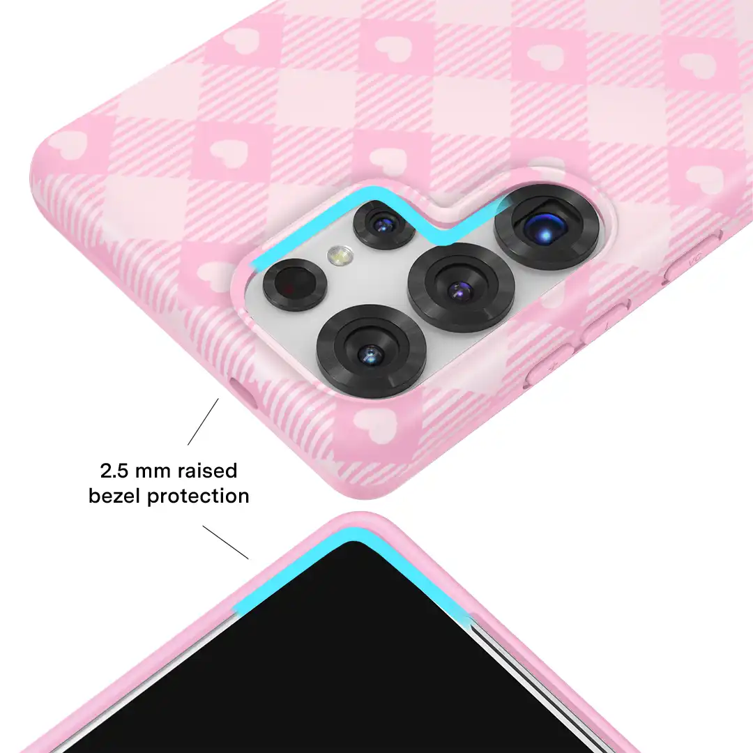 Dolly Pink Gingham Samsung Case