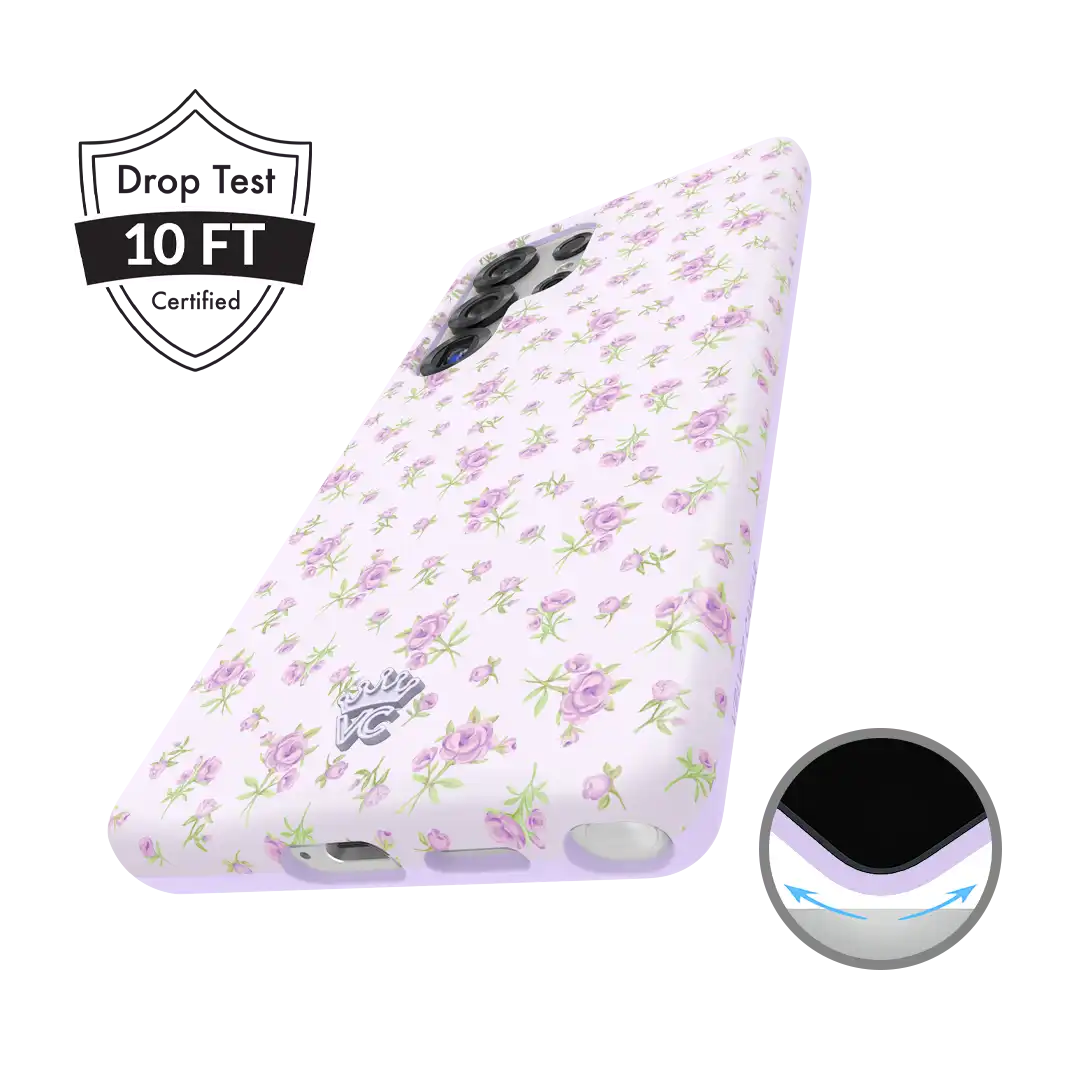 Dainty Lilac Floral Samsung Case