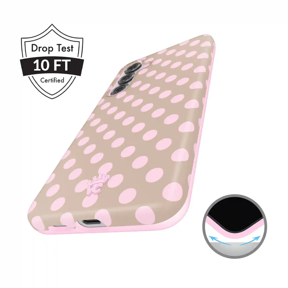 Brown Sugar Polka Dot Samsung Case