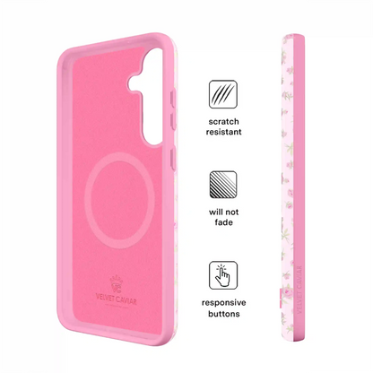 Dainty Pink Floral Samsung Case