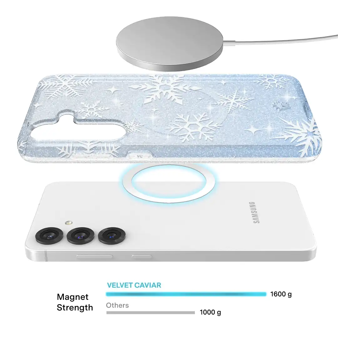 Snow Angel Glitter Samsung Case