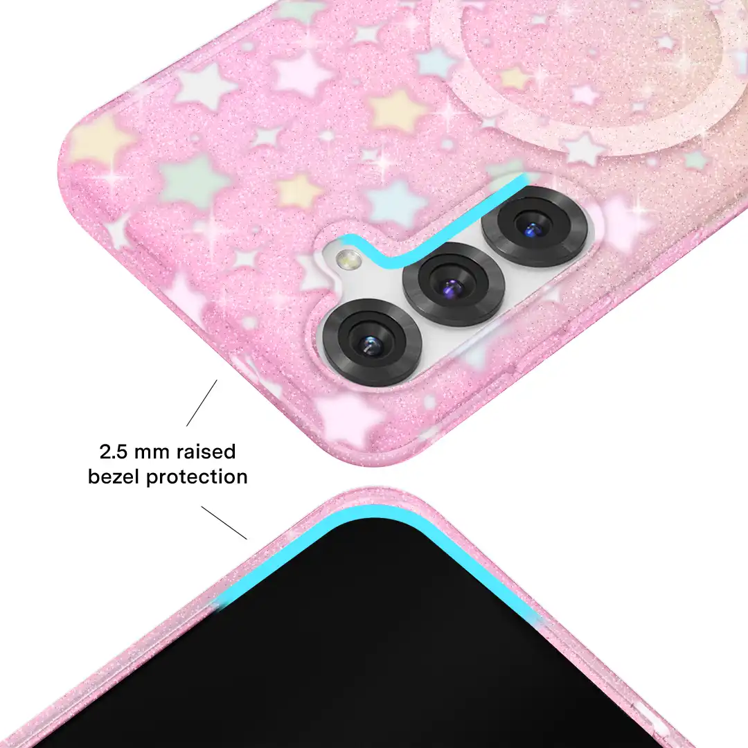 Falling Star Glitter Samsung Case