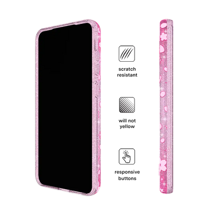 Cherry Blossom Glitter Samsung Case