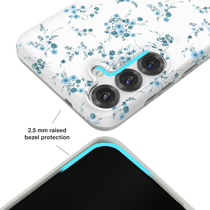French Blue Floral Samsung Case