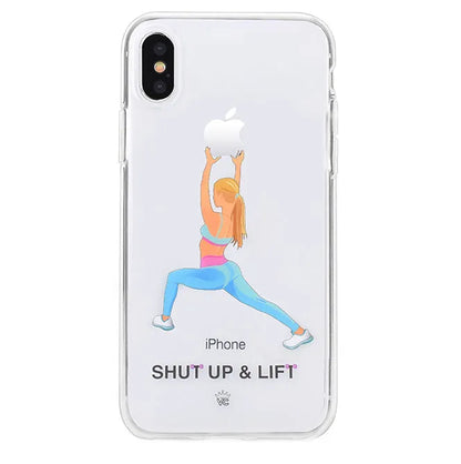 Shut Up & Lift iPhone Case Blonde Hair