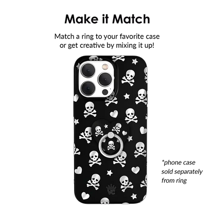 Chrome Skulls Phone Ring