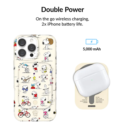 Snoopy Moods Portable MagSafe Charger Power Pack