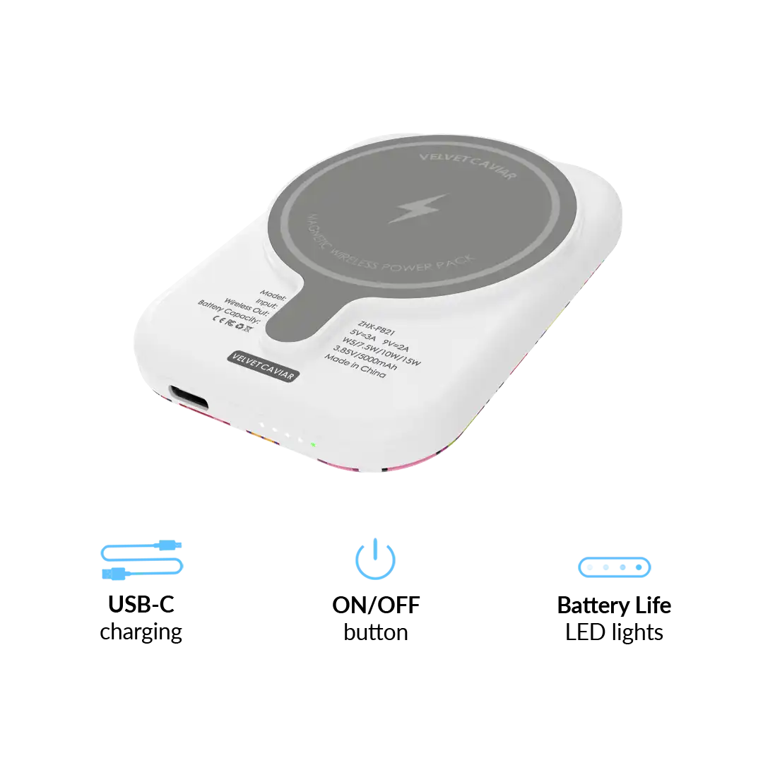 Snoopy Patchwork Portable MagSafe Charger Power Pack