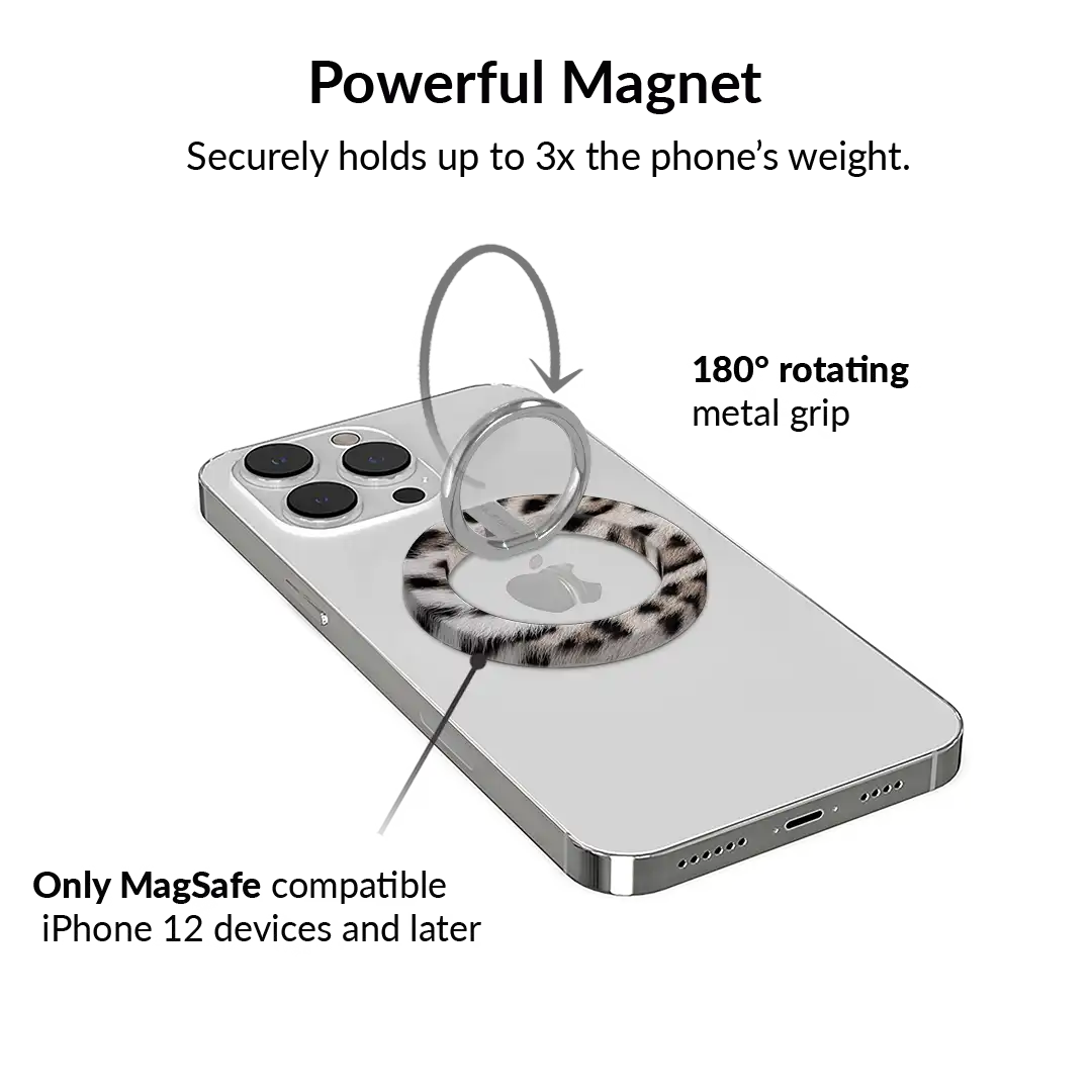 Arctic Leopard MagSafe Grip Ring