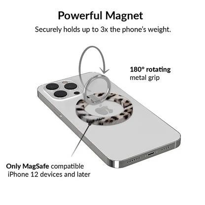 Arctic Leopard MagSafe Grip Ring