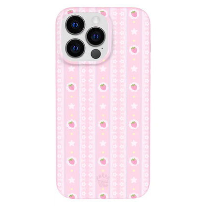 Strawberry Macaron iPhone Case
