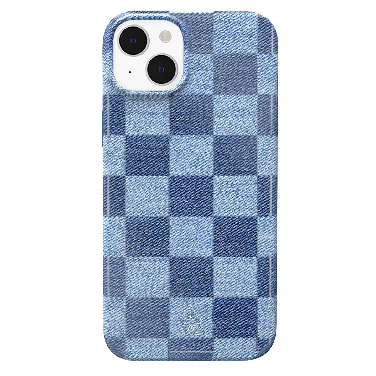 Denim Vibe Checkered iPhone Case