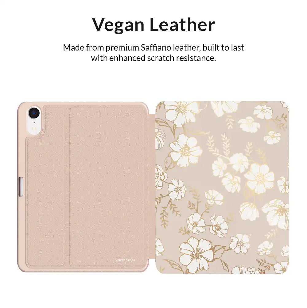 White Floral iPad Case 2.0
