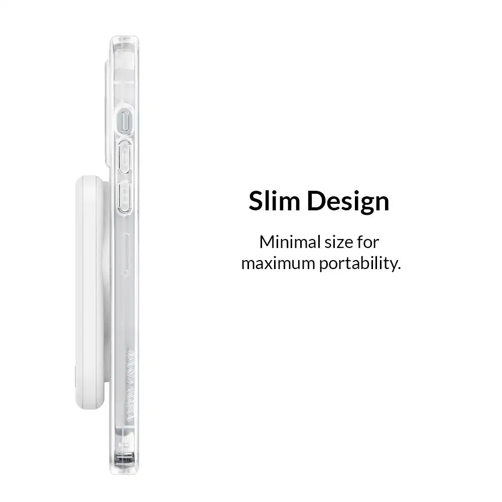 White Portable MagSafe Charger Power Pack