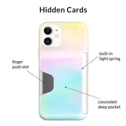 White Opal Iphone Wallet Case