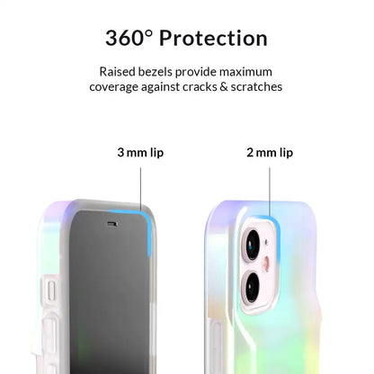 White Opal Iphone Wallet Case
