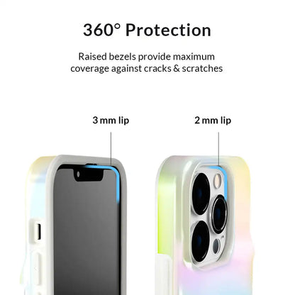 White Opal Iphone Wallet Case