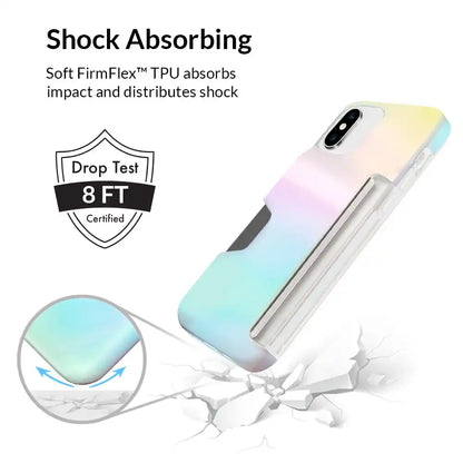 White Opal Iphone Wallet Case