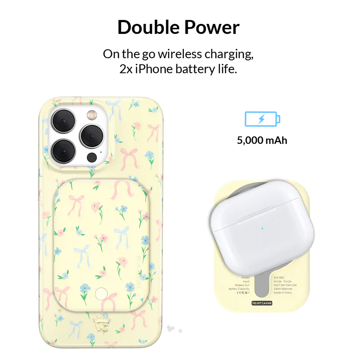 Buttercup Bows Portable MagSafe Charger Power Pack